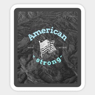 american strong Sticker